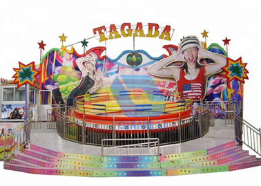 Porcellana Il parco a tema di carnevale di divertimento guida i giri della luna park della piattaforma girevole di Tagada della discoteca sul rimorchio fabbrica