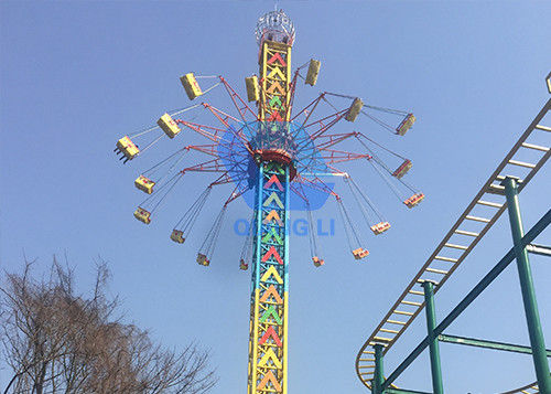 gli alti giri di emozione pazzi 36p di 55.8m, giro dell'aletta di filatoio del cielo del parco di divertimenti con lustro si accende