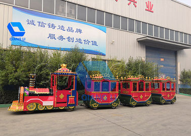 Porcellana Giri divertenti attraenti del parco di divertimenti, giri su ordinazione del treno di divertimento per i bambini fabbrica